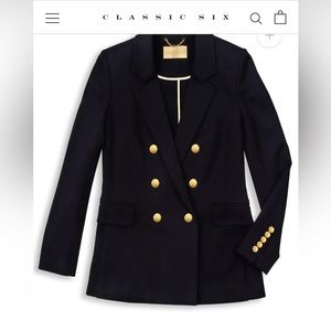 Classic Six // KATHARINE DOUBLE-BREASTED BLAZER / Size 14 — WORN ONCE